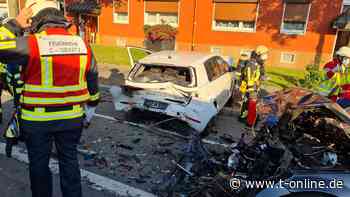 Bochum: Mann stirbt bei Autounfall – Feuerwehr fürchtet Explosionsgefahr - t-online - Dortmund