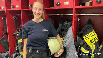 Jung und weiblich: Benita Bausch engagiert sich bei der Feuerwehr Biberach - SWR Aktuell