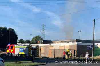 Crews tackle fire at abandoned youth club in Eastham