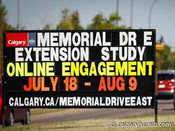 Calgary seeks public input on possible Memorial Drive expansion to east limits - Calgary Herald