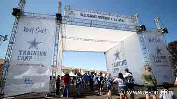 Ten trucks and over 50 tons of equipment: How the Dallas Cowboys take training camp to California