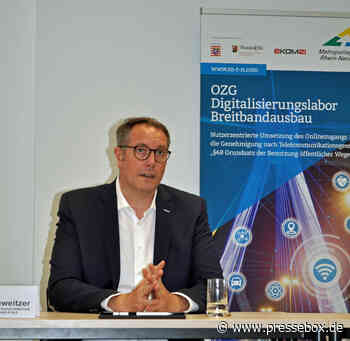 Schnelles Internet für alle, Metropolregion Rhein-Neckar GmbH, Pressemitteilung - PresseBox