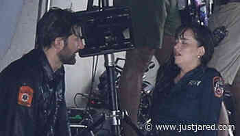 Dakota Johnson & Adam Scott Film Intense Car Crash Scene for 'Madame Web' - Just Jared