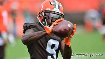 Browns lose WR Grant for season to torn Achilles