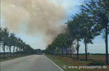 POL-NB: Brand eines Getreideackers bei Behnkenhagen (LK VR)