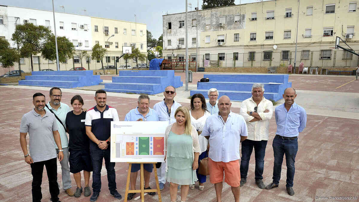 La alcaldesa de Jerez presenta a los vecinos de La Asunción el proyecto de las obras de las pistas deportivas dotado con 130.000 euros - Diario de Jerez