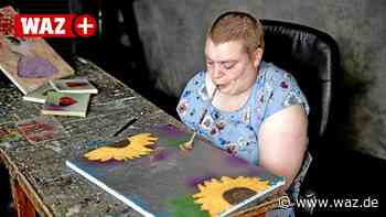 33-Jährige aus Witten malt ihre Bilder mit dem Mund - WAZ News