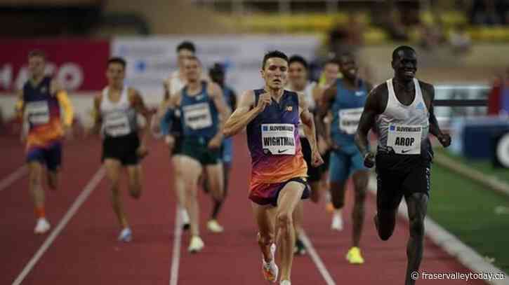 Edmonton’s Marco Arop breaks Canadian record in 1,000 metres at Diamond League meet
