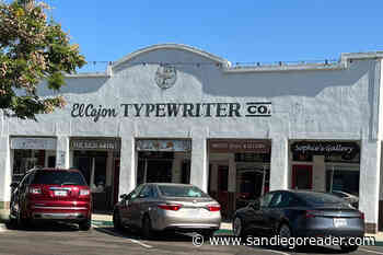 Where the El Cajon Typewriter Co. sign leads