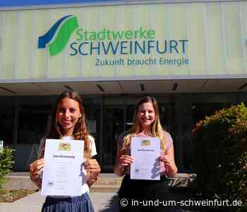 Zwei neue Mitarbeiterinnen verstärken nach erfolgreicher Ausbildung die Stadtwerke Schweinfurt - Lokale Nachrichten aus Stadt und Landkreis Schweinfurt - SW1.News