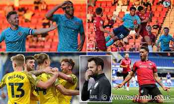 CARABAO CUP: Preston thrash Huddersfield while Exeter hit SEVEN past League One rivals Cheltenham - Daily Mail