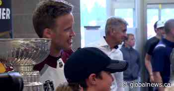 Stanley Cup continues Calgary tour following Bow River float, Children’s Hospital visit