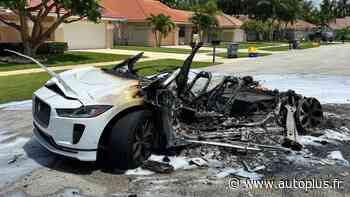 Une Jaguar I-Pace réduite en cendres alors qu'elle chargeait … - Auto Plus