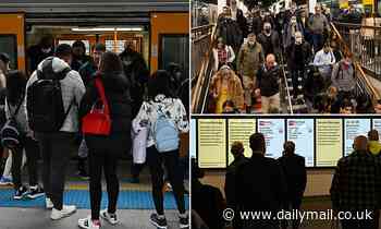 Sydney Trains strike on T4 Eastern and Illawarra and South Coast lines impacts 70,000 commuters - Daily Mail
