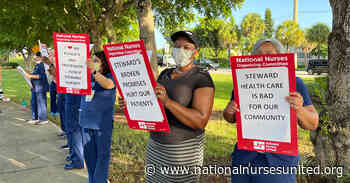 RNs at Steward Health's Florida Medical Center in Lauderdale Lakes to protest proposed shut down of emergency and in-patient services for psychiatric patients - National Nurses United