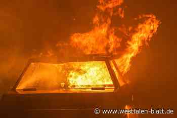 Minden: Audi steht plötzlich in Flammen - Westfalen-Blatt