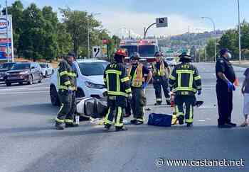 Motorcycle and SUV collide in busy Sahali intersection - Kamloops News - Castanet.net