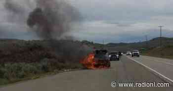 UPDATE: Fire west of Kamloops along Highway 1 stops growing - radionl.com