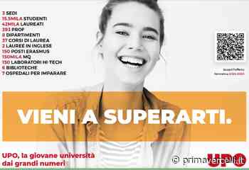 Università del Piemonte Orientale: aperte le iscrizioni ai corsi - Prima Vercelli