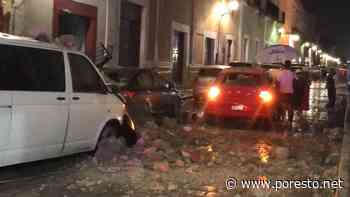 Derrumbe de tienda departamental deja autos dañados y caos vial en Campeche - PorEsto