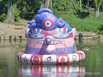 Huge inflatable psychedelic Argonaut takes up residence on lake at Walsall Arboretum - Express & Star