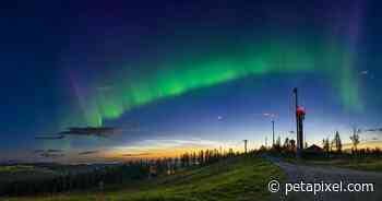 Rare Photo Captures Noctilucent Clouds and Aurora Borealis Together - PetaPixel