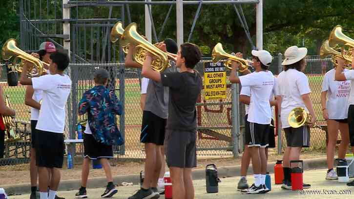 Local marching bands prepare for a hot season as school year kicks off