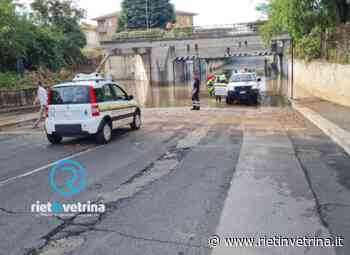 Iniziato drenaggio acqua sottopasso Questura di Rieti - Rietinvetrina