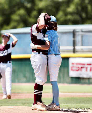 Little League batter hugs pitcher who hit him in the head to 'make sure he was all right'
