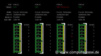 MemTest86: Neue Version erkennt defekte Module und sogar Chips