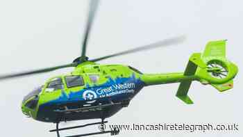 Air ambulance lands in Burnley in front of startled park-goers