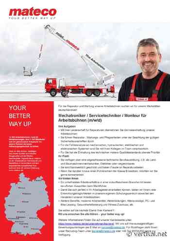 Mechatroniker / Servicetechniker / Monteur für Arbeitsbühnen (m/w/d) | Stellenbörse - Vertikal.net
