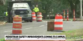 UMass Amherst implements new pedestrian safety measures on Massachusetts Ave. - Western Massachusetts News