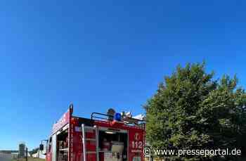 FW-KLE: Brand an Gartenbaubetrieb konnte schnell gelöscht werden