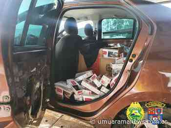Veículo apreendido com cigarros em Cruzeiro do Oeste pode ter sido alvejado pelos ‘piratas do asfalto’ - Umuarama News