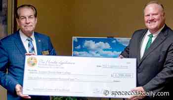 Senator Wright Presents Check to Eastern Florida State for Titusville Aerospace Center of Excellence - SpaceCoastDaily.com