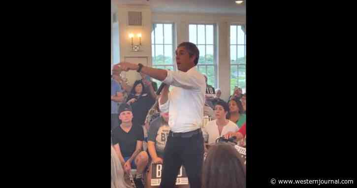 Watch: Beto O'Rourke Angrily Lashes Out at Heckler During Anti-Gun Speech