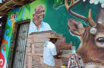 En Misantla, pintan mural con rostro de Eric Cisneros | e-veracruz.mx - e-consulta Veracruz