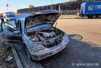 Auto brennt auf Raststätte auf der A4 aus | blick.de - Chemnitz - Blick.de