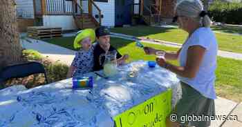 ‘It’s wonderful’: 9-year-old Calgary boy uses lemonade stand to help others