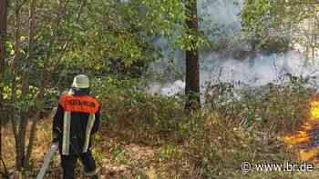 Größerer Waldbrand nahe Sachsen bei Ansbach - br.de