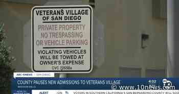 San Diego County pauses new admissions at Veterans Village of San Diego - ABC 10 News San Diego KGTV