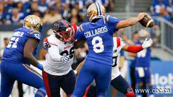 Alouettes end Blue Bombers' perfect season with Cote's overtime field goal - CBC Sports