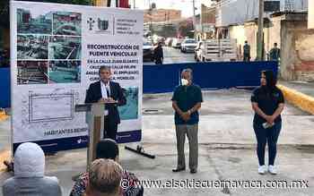 José Luis Urióstegui entrega reconstrucción en El Empleado - El Sol de Cuernavaca