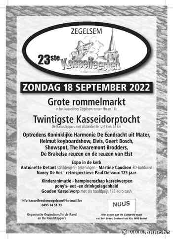 Inschrijvingen brocante- en rommelmarkt van Kasseifeesten Zegelsem (Brakel) lopen volop binnen - NUUS