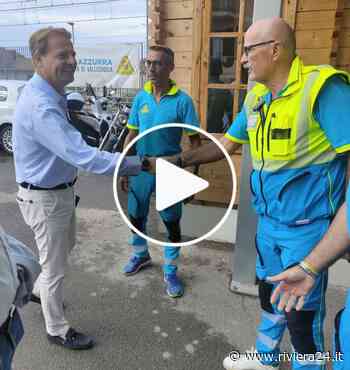 Vallecrosia, l’assessore regionale Marco Scajola premia la Croce Azzurra Misericordiae per i trent’anni di attività - Riviera24