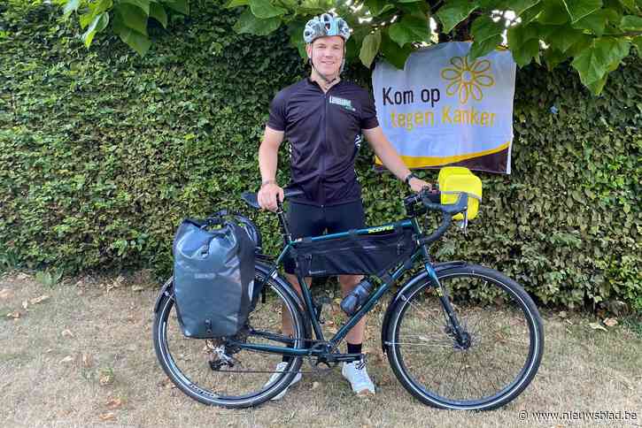 Jeroen (23) fietst van Mortsel naar Rome voor Kom op Tegen Kanker: “Ik kreeg al vaak te maken met de ziekte in mijn nauwe omgeving”