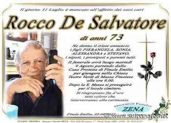 Massa Finalese. L’ultimo saluto a Rocco De Salvatore: ma restano punti oscuri sulla morte - SulPanaro