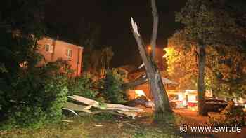 Unwetter von Ulm bis Aalen: Bahnstrecke, Bäume und Häuser beschädigt - SWR Aktuell