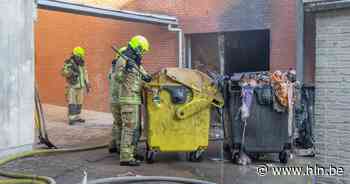 Afvalcontainer in berging van eethuis schiet in brand - Het Laatste Nieuws